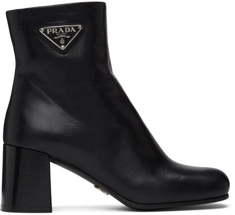 prada boots black and white|Prada black boots women's.